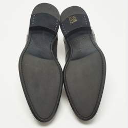 Pre Owned حذاء ديربي لوي فيتون جلد إبي رمادي مقاس 43