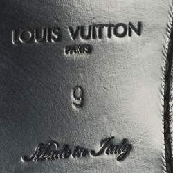 Pre Owned حذاء ديربي لوي فيتون جلد إبي رمادي مقاس 43