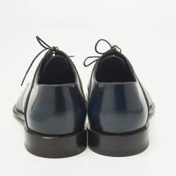 مملوكة مسبقًا حذاء أوكسفورد لوي فيتون برباط دامييه أسود منقوش مقاس 42