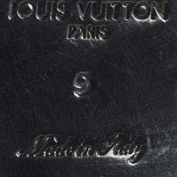 مملوكة مسبقًا حذاء أوكسفورد لوي فيتون برباط دامييه أ�سود منقوش مقاس 42