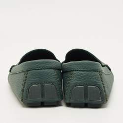 Pre Owned حذاء لوفرز لوي فيتون مونت كارلو جلد أزرق مقاس 42.5