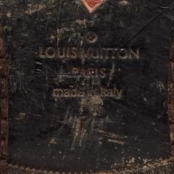 Pre Owned حذاء لويس فيتون أكسفورد جلد نقشة كروكو بني مقاس 41