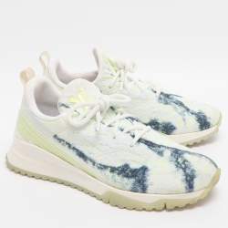 مملوكة مسبقًا Louis Vuitton VNR Size 41 Green Knit Fabric Low Top Sneakers