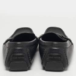 Pre Owned حذاء لوفرز لوي فيتون مونتي كارلو جلد أسود مقاس 42