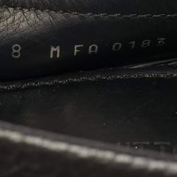 Pre Owned حذاء لوفرز لوي فيتون مونتي كارلو جلد أسود مقاس 42