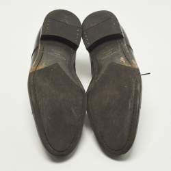 مملوكة مسبقًا Louis Vuitton Size 42.5 Brown Leather and PVC Oxfords