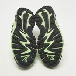 مملوكة مسبقًا Louis Vuitton LV Runner Tatic Size 42 Green Mesh and Suede Low Top Sneakers