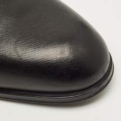 مملوكة مسبقًا حذاء تشيلسي لويس فيتون أسود بطول الكاحل مقاس 43.5