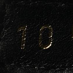 Pre Owned صندل لوي فيتون فلات جلد وقماش دامير أسود مقاس 44