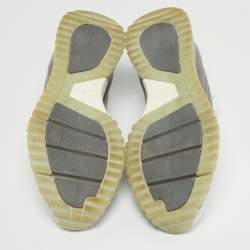 مملوكة مسبقًا Louis Vuitton V.N.R Size 43.5 White Cotton Knit Lace Up Sneakers