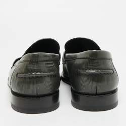 مملوكة مسبقًا Louis Vuitton Major Size 42.5 Dark Green Epi Leather Slip On Loafers
