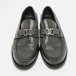 مملوكة مسبقًا Louis Vuitton Major Size 42.5 Dark Green Epi Leather Slip On Loafers