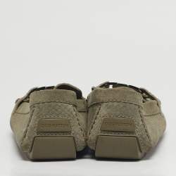 مملوكة مسبقًا حذاء لوفرز لوي فيتون مونتي كارلو شامواه رمادي مقاس 41.5