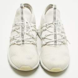 Pre Owned حذاء رياضي لويس فيتون قماش وشبك أحمر فاستلين مقاس 46