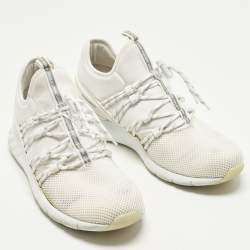 Pre Owned حذاء رياضي لويس فيتون قماش وشبك أحمر فاستلين مقاس 46