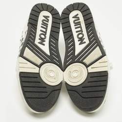 Pre Owned حذاء رياضي لويس فيتون LV ترينر #54 جلد أزرق/رمادي فاتح مقاس 40