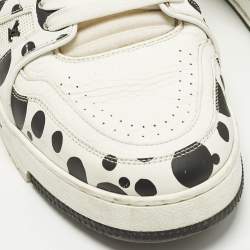 Pre Owned حذاء رياضي لويس فيتون LV ترينر #54 جلد أزرق/رمادي فاتح مقاس 40