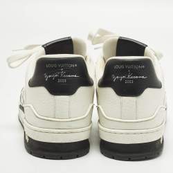 Pre Owned حذاء رياضي لويس فيتون LV ترينر #54 جلد أزرق/رمادي فاتح مقاس 40