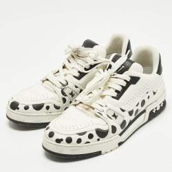 Pre Owned حذاء رياضي لويس فيتون LV ترينر #54 جلد أزرق/رمادي فاتح مقاس 40