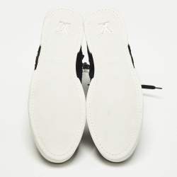 مملوكة مسبقًا حذاء رياضي لوي فيتون مرتفع من أعلى نيوبرين وسويدي أسود مونوغرام مقاس 38