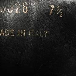 مملوكة مسبقًا Louis Vuitton Size 41.5 Black Croc Embossed Leather and Suede Lace Up Sneakers