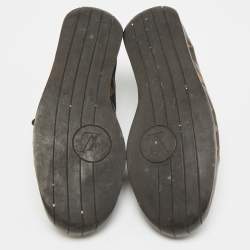 مملوكة مسبقًا Louis Vuitton Size 41.5 Brown Monogram Demeire Fabric and Leather Lace Up Sneakers