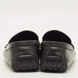 مملوكة مسبقًا حذاء لوفرز لوى فيتون هوكنهايم جلد أسود مقاس 43.5