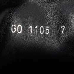 Pre Owned حذاء رياضي لويس فيتون قماش محبوك دامير وجلد أسود عنق منخفض مقاس 44