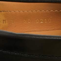 Pre Owned Louis Vuitton Monte Carlo Size 41 Black Leather Loafers