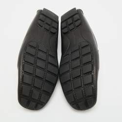 Pre Owned Louis Vuitton Monte Carlo Size 41 Black Leather Loafers