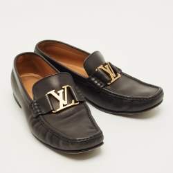 مملوكة مسبقًا Louis Vuitton Monte Carlo Size 40 Black Leather Loafers