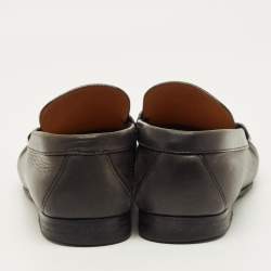 مملوكة مسبقًا Louis Vuitton Monte Carlo Size 40 Black Leather Loafers