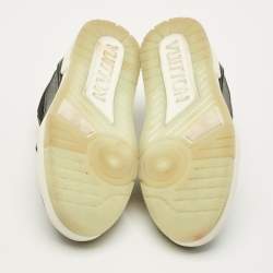 مملوكة مسبقًا حذاء رياضي لوي فيتون LV قماش أسود وزغب برباط مقاس 40