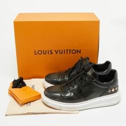 Pre Owned حذاء رياضي لوي فيتون LV قماش أسود وزغب برباط مقاس 40