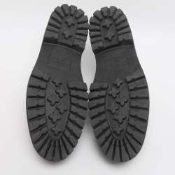 Pre Owned حذاء لوفرز لوي فيتون ماجور منقوش أسود مقاس 41.5