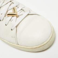 Pre Owned حذاء رياضي لويس فيتون فرونترو جلد أبيض منخفض المقطع مقاس 41