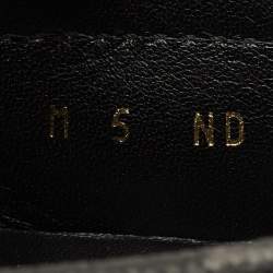 Pre Owned Louis Vuitton Size 39 Monogram Eclipse Canvas Driver Loafers