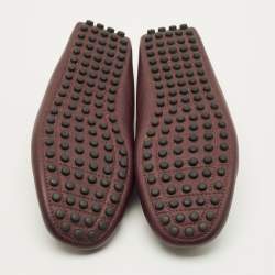 مملوكة مسبقًا Louis Vuitton Bow Size 43.5 Burgundy Leather Loafers