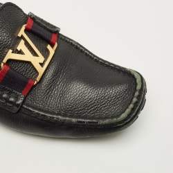 مملوكة مسبقًا Louis Vuitton Monte Carlo Size 40 Black Leather Loafers