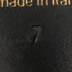 Pre Owned حذاء مول لوي فيتون أسود جلد ببراءة اختراع مقاس 41