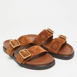 مملوكة مسبقًا Louis Vuitton LV Venice Size 43.5 Brown Suede Mules