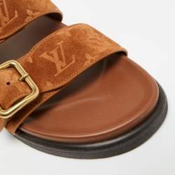 مملوكة مسبقًا Louis Vuitton LV Venice Size 43.5 Brown Suede Mules