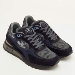 Pre Owned حذاء رياضي لويس فيتون هروب مزيج وألوان متعددة مش و سويدي مقاس 41.5