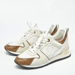 Pre Owned حذاء رياضي لوي فيتون رن أوي مونوجرام كانفاس ملون وثلاثي الألوان وزمخ مقياس 42