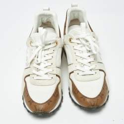 Pre Owned حذاء رياضي لوي فيتون رن أوي مونوجرام كانفاس ملون وثلاثي الألوان وزمخ مقياس 42