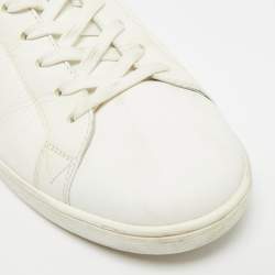 Pre Owned Louis Vuitton Luxembourg Size 41 White/Blue Gradient Monogram Leather Low Top Sneakers