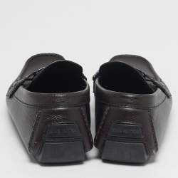 مملوكة مسبقًا Louis Vuitton Monte Carlo Size 44 Burgundy Leather Loafers