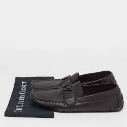 مملوكة مسبقًا Louis Vuitton Monte Carlo Size 44 Burgundy Leather Loafers