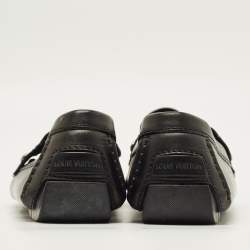 Pre Owned Louis Vuitton Monte Carlo Size 42 Black Leather Loafers
