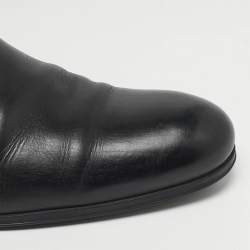 مملوكة مسبقًا بوت للكاحل لوي فيتون غرينيتش جلد أسود مقاس 42.5